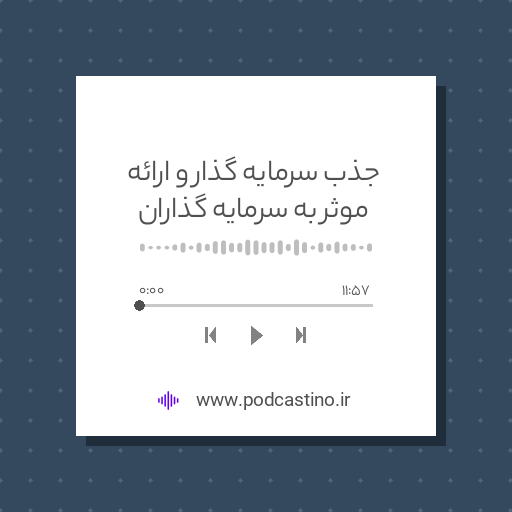 جذب سرمایه گذار و ارائه موثر به سرمایه گذاران